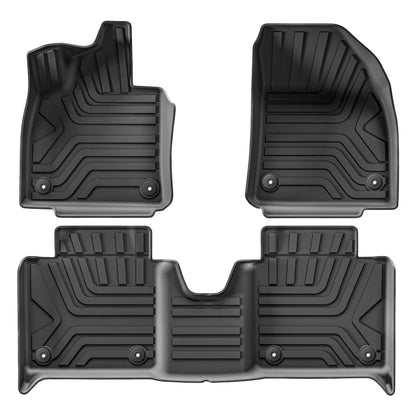 Car Floor Mats Cargo Liner Trunk Pad TPE 3D Foot Mat Waterproof All Weather BLACK For Polestar 4 2025 2024 2023