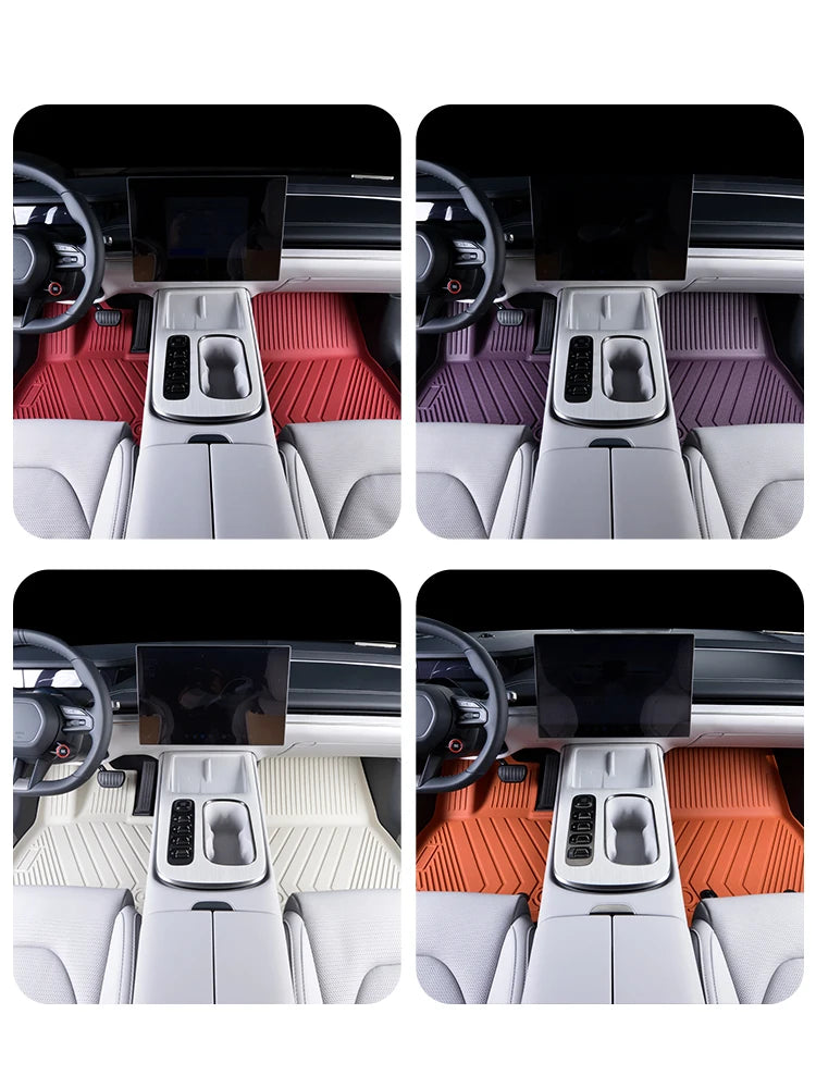 Luxury All-weather Double-layer Multicolored TPE Car Floor Mat Specifically Designed for Bestune T55