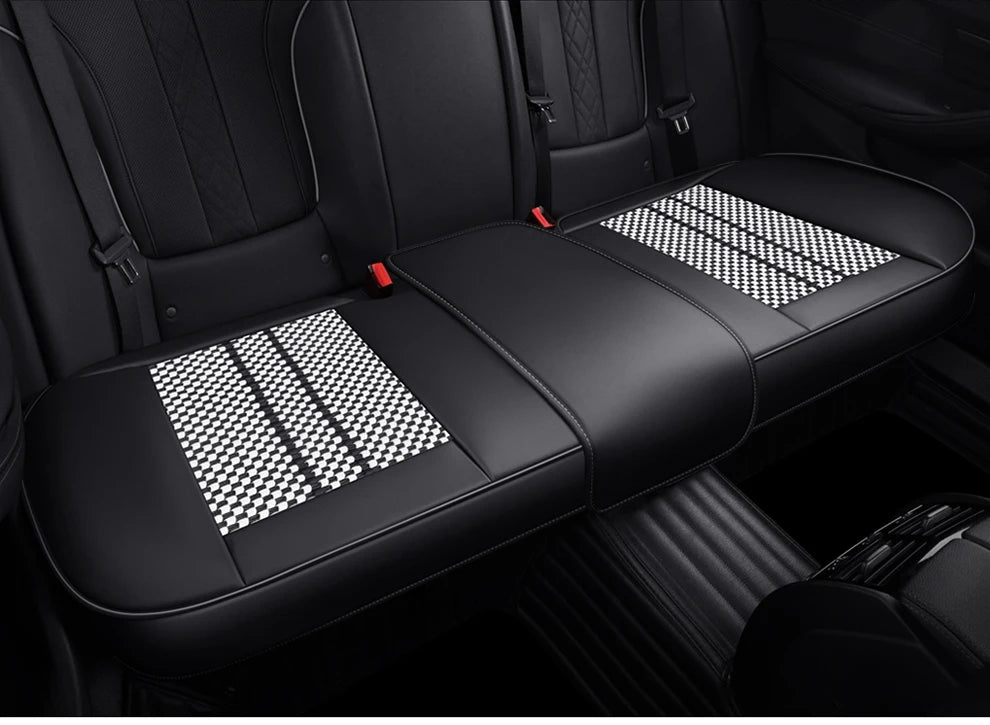 Leather Front Car Seat Protectors Covers Cushion Luxury Waterproof For i40 g30 nissan qashqai j10 kicks aveo byd sealion 6