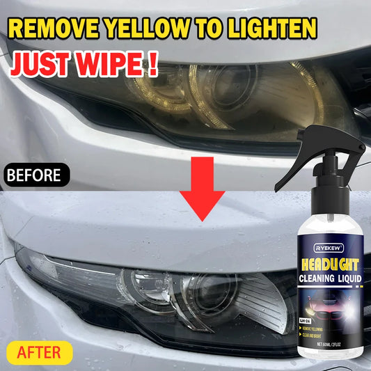 Car Light Restorative Liquid,Removing Oxidation Cracking Dirt and Blurring,Headlight Repair Polish Liquid for Brake Lights