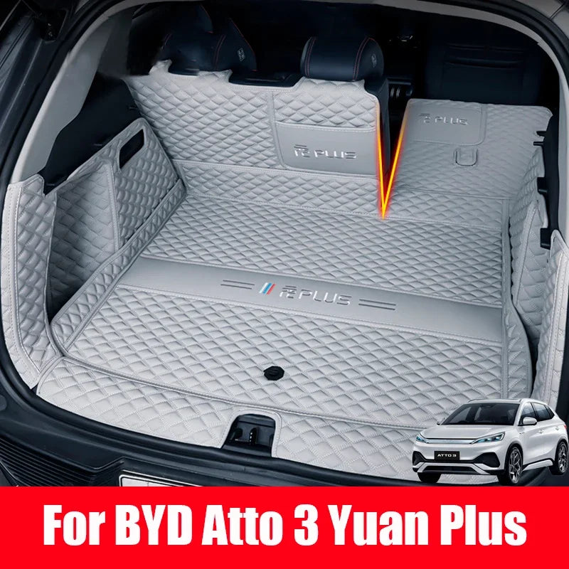 Custom For BYD Atto 3 Yuan Plus 2023 2024 2025 Car Rear Trunk Mat Cargo Boot Liner Tray Rear Boot Luggage Floor Carpet Tray Acce