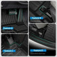 TPE Material Anti-dirty Anti-slip Car Floor Mats For Hyudnai Santa Fe 3 Maxcruz LWB XL NC 2013~2020 Foot pad Cover Carpet Pad