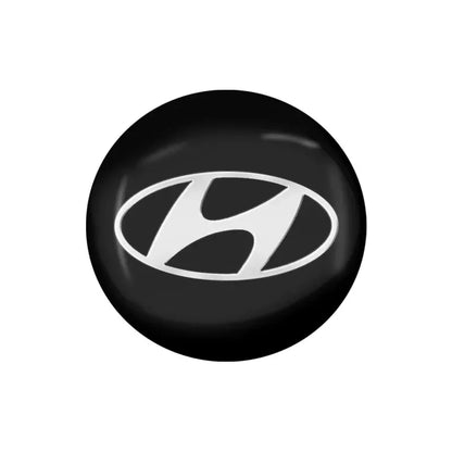 4pcs Car Wheel Center Hub Cap Badge Logo Emblem Decal Sticker Styling for Hyundai Elantra Tucson Sonata Tucson Creta Kona IX35
