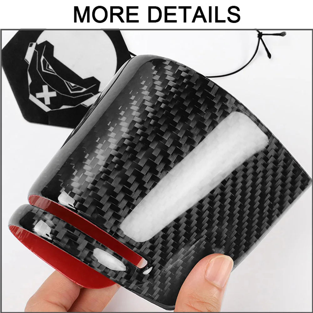 For Honda Civic 2001 2002 2003-2005 Gear Shift Panel Trim Cover Real Carbon Fiber Sticker Car Interior modification Accessories