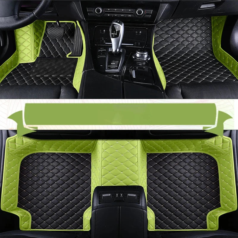 Custom Leather Car Floor Mat For Renault Captur Laguna Koleos Latitude 2011 2012 2018 2019 2020 Waterproof interior Accessories