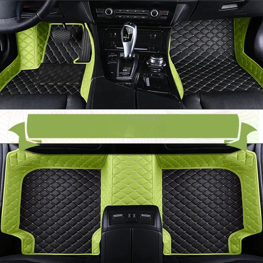 Custom Leather Car Floor Mat For Renault Captur Laguna Koleos Latitude 2011 2012 2018 2019 2020 Waterproof interior Accessories