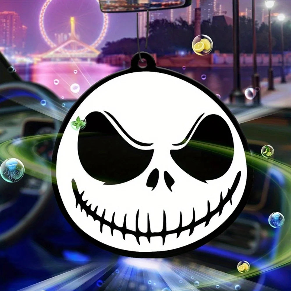 1pc Car Fragrance Car Supplies Aromatherapy Halloween Horror Devil Head Interior Decoration Pendant Car Accessories Interior