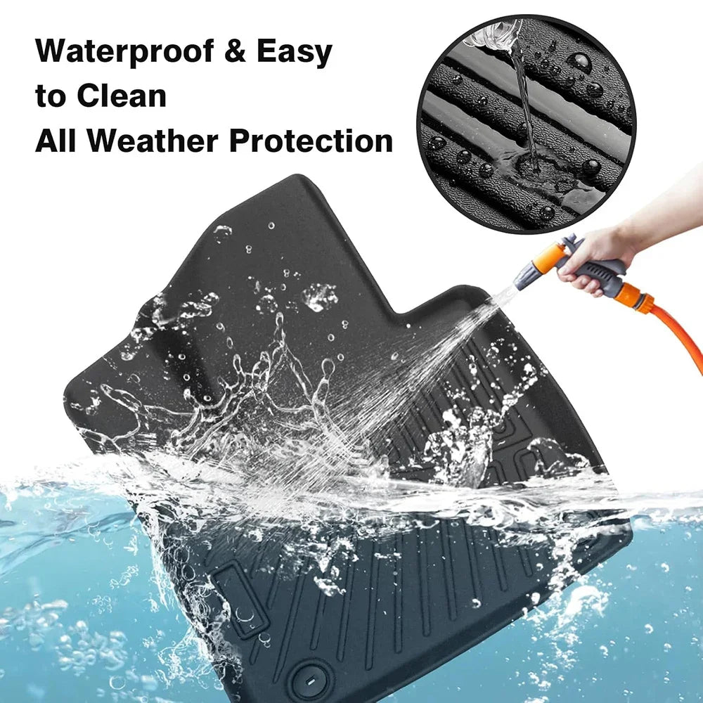 All Weather Floor Mats Cargo Liner for 2021 - 2024 2025 Kia Sorento Hybrid TPE Car Trunk Mat with Backrest Pad PHEV & HEV