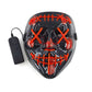Halloween Carnival Party Costume Decoration Luminous LED Mask Halloween Mask LED Maske Light Up Party Masks for Glow Party