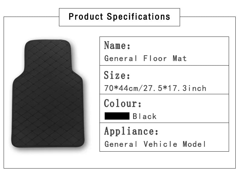 Universal General Car Floor Mats Floorlines Foot Pads Interior Carpets Waterproof Auto Rugs Styling Part Accessories Protective