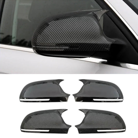 For Audi A3 8P A4 A5 B8 A6L A8L RS6 S8 Q3 S5 RS3 Side Mirror Cover Cap ABS Glossy Black Car Exterior Accessory