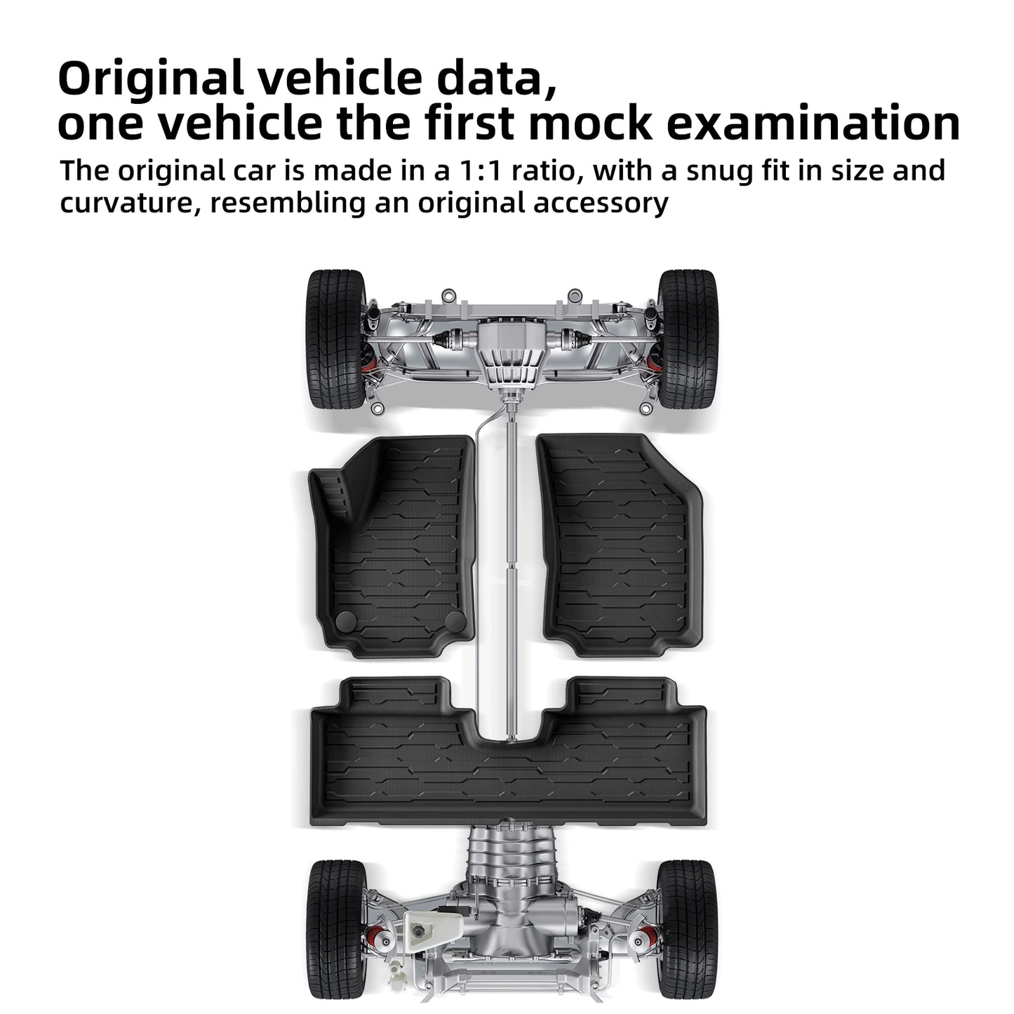 for GMC Terrain Chevrolet Equinox 2018 - 2024 TPE 3D Car Floor Mats Trunk Backrest Pad Waterproof Protective Left Rudder