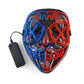 Halloween Carnival Party Costume Decoration Luminous LED Mask Halloween Mask LED Maske Light Up Party Masks for Glow Party