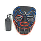 Halloween Carnival Party Costume Decoration Luminous LED Mask Halloween Mask LED Maske Light Up Party Masks for Glow Party