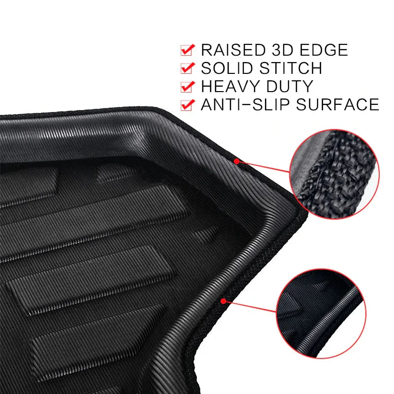 Car Trunk Mats For Peugeot 3008 MK2 P84 2017 2018 2019 2020 2021 2022 2023 Accsesories Auto Anti-Slip Pads EVA Waterproof Carpet