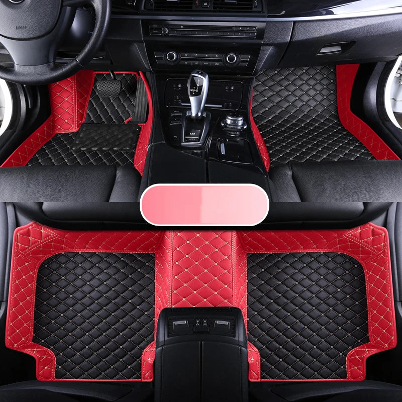 Custom Leather Car Floor Mat For Renault Captur Laguna Koleos Latitude 2011 2012 2018 2019 2020 Waterproof interior Accessories