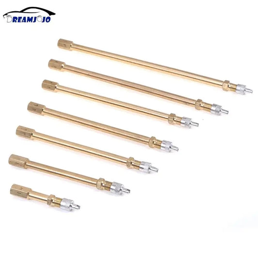Car Auto Truck Brass Wheel Tire Valve Cap Tyre Stem Extension Pole Cap Extender Steamboat Inflation Valve Stems Automobiles Tool