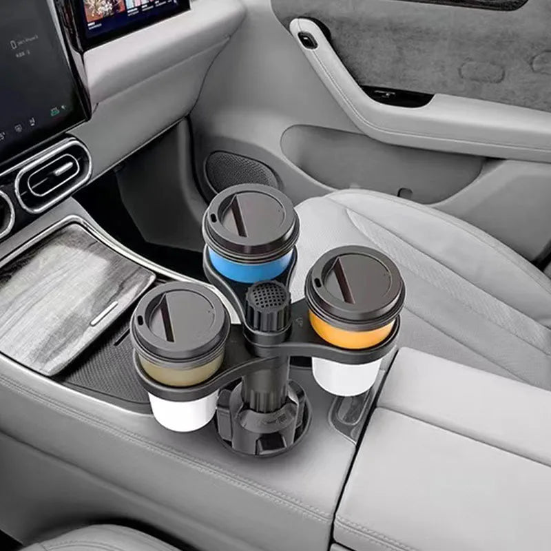 Car Cup Holder Expander Adapter 360 Rotating Insert Drinks Support Adjustable Base Car Cup Mount Beverage Bottle Bracket