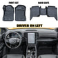 3D TPE Floor Mats for Ford Ranger Next Gen 2023 2024 Wildtrak XLT XLS XL Raptor Anti-Slip Waterproof Interior Accessories