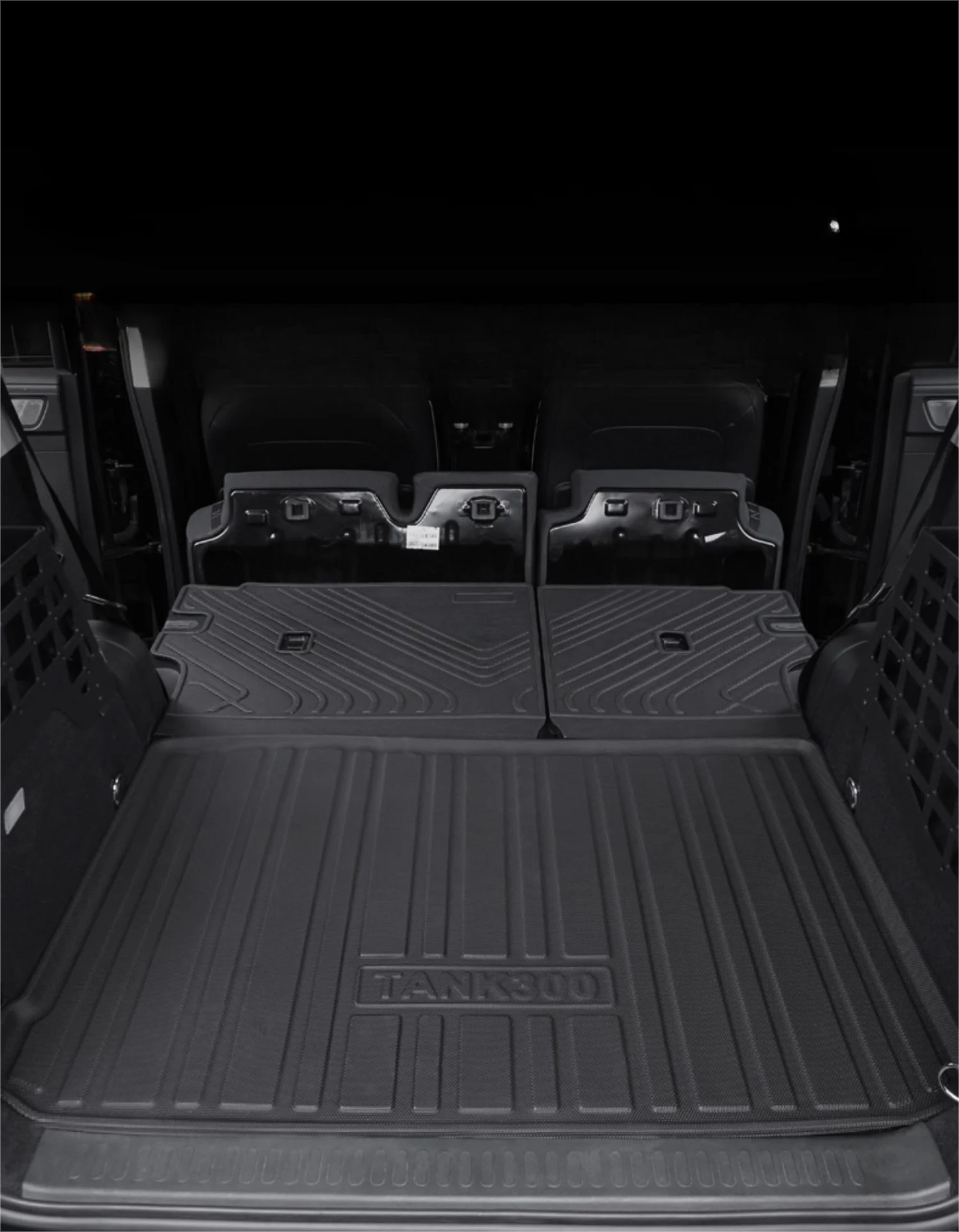 Rear Trunk Mats TPE Waterproof Cargo Liner For GWM Great Wall Tank 300 Full Surround Rear Seat Backrest Protection Pad