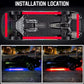 Universal Car Chassis Flexible LED Strip Light Remote /APP Control RGB Neon Light Ambient Atmosphere Lamp Auto Accessories Kit