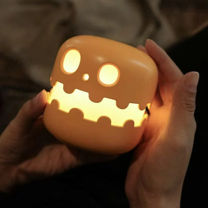 New creative ghost Halloween party decoration rechargeable atmosphere pumpkin lantern funny night light