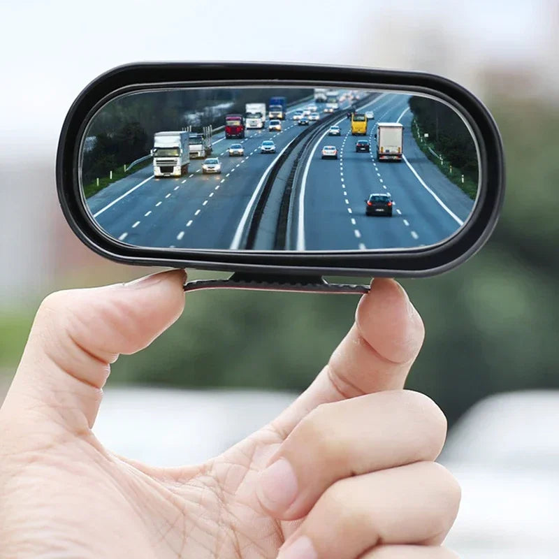 1PC Car Rearview Auxiliary HD Glass Parking Aid Mirror 360-degree Wide Angle Car Blind Spot Mirror Adjustable Rotation