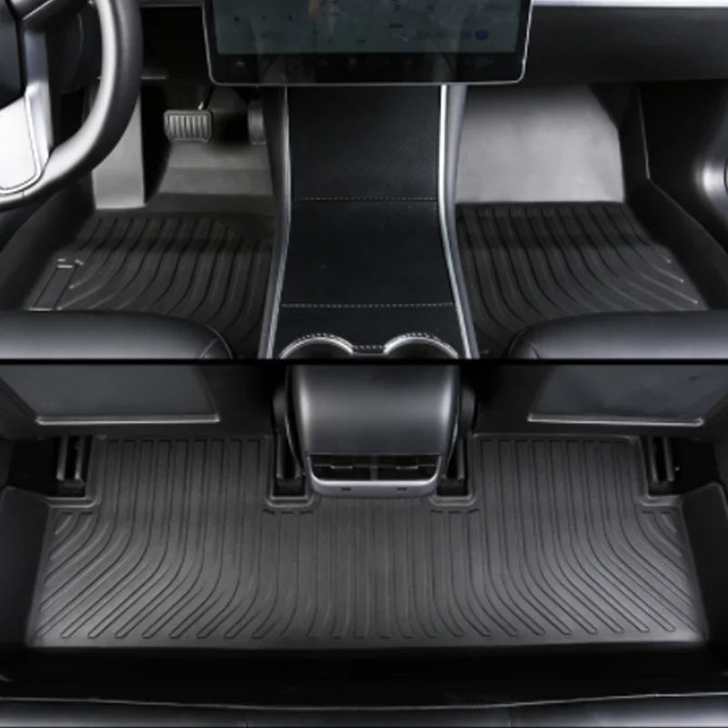 For Skoda Octavia RS 2021~2025 2022 2023 2024 TPE Car Waterproof Non-slip Floor Mat Full Surround Protective Liner Foot Carpet