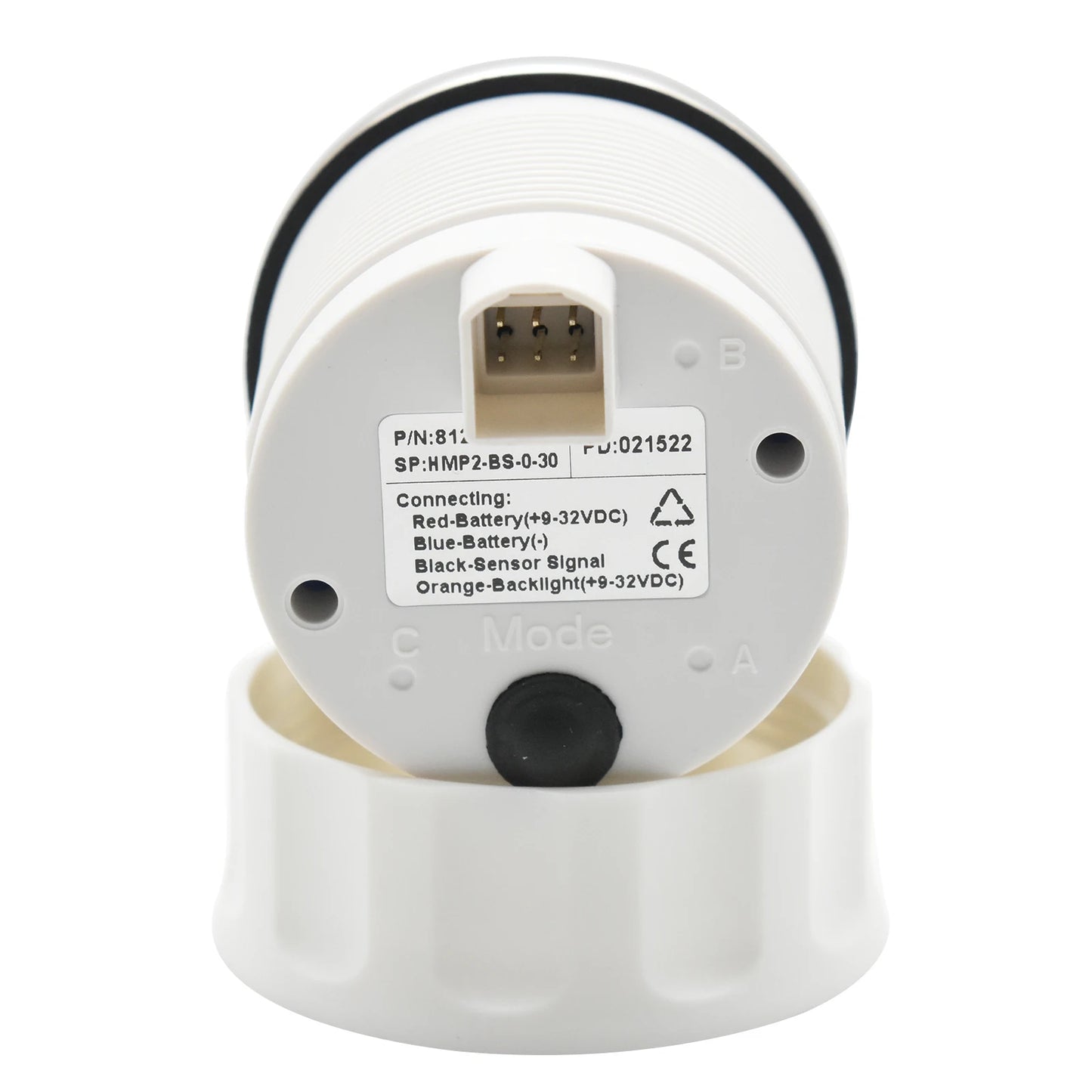 52mm 2'' Marine Boat Oil Pressure Gauge 0-5Bar 10Bar 30Bar Indicator Universal 12V/24V Car Pressure Meter with 7 Color Backlight