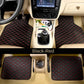 Car Floor Mats 4 Pcs Universal PU Leather Floor Mats Liners For Cars Truck SUV Front Rear Mats Foot Pad Car Accessories