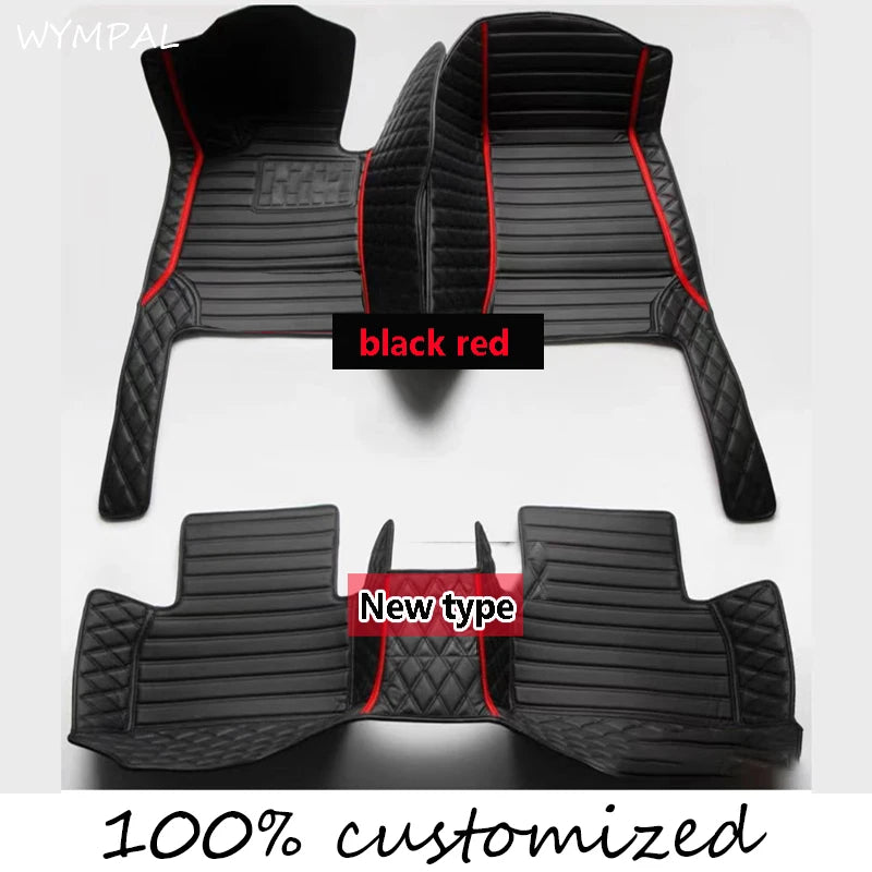 Custom Auto Luxury Leather Car Floor Mat For Seat Leon MK2 2006 2007 2008 2009 Car Mat Full Set Women Waterproof Accessories