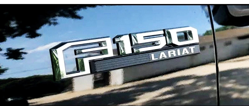 2PCS ABS Car sticker emblem accessories auto decal badge styling for Ford F-150 raptor xlt lARIAT   Logo