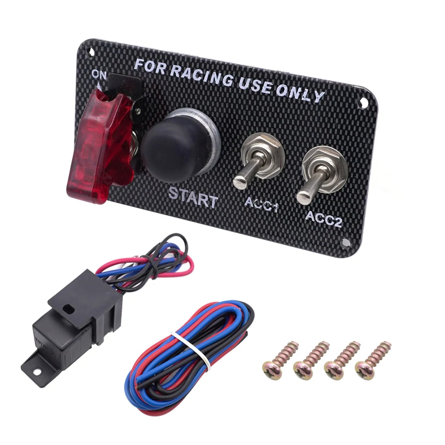 12v Switch Panel Interruptor Car Trunk LED Light Ignition Toggle Engine Start Battery Disconnect Cut Off Switches Universal