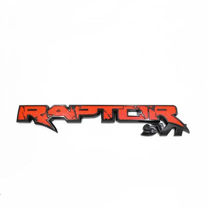 3D ABS Black Red Silver Logo RAPTOR SVT Emblem Car Badge Trunk Decal For Ford F150 RAPTOR SVT Stikcer Accessories