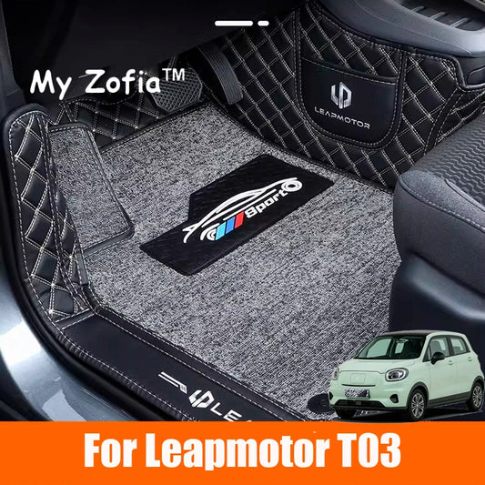 For Leapmotor T03 2023 2024 2025 Car Custom floor mat Carpet Cover Waterproof Non-slip Protector Floor Mats Interior Accessories