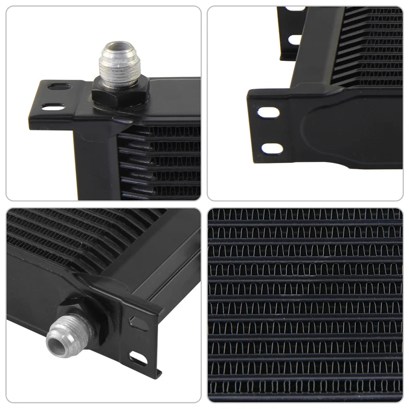 14 Row AN8 Oil Cooler Kit For VW Audi VAG Golf GTI /R MK7 DQ381 DQ380 DQ500 7DSG 2.0 TSI Engine Aluminum