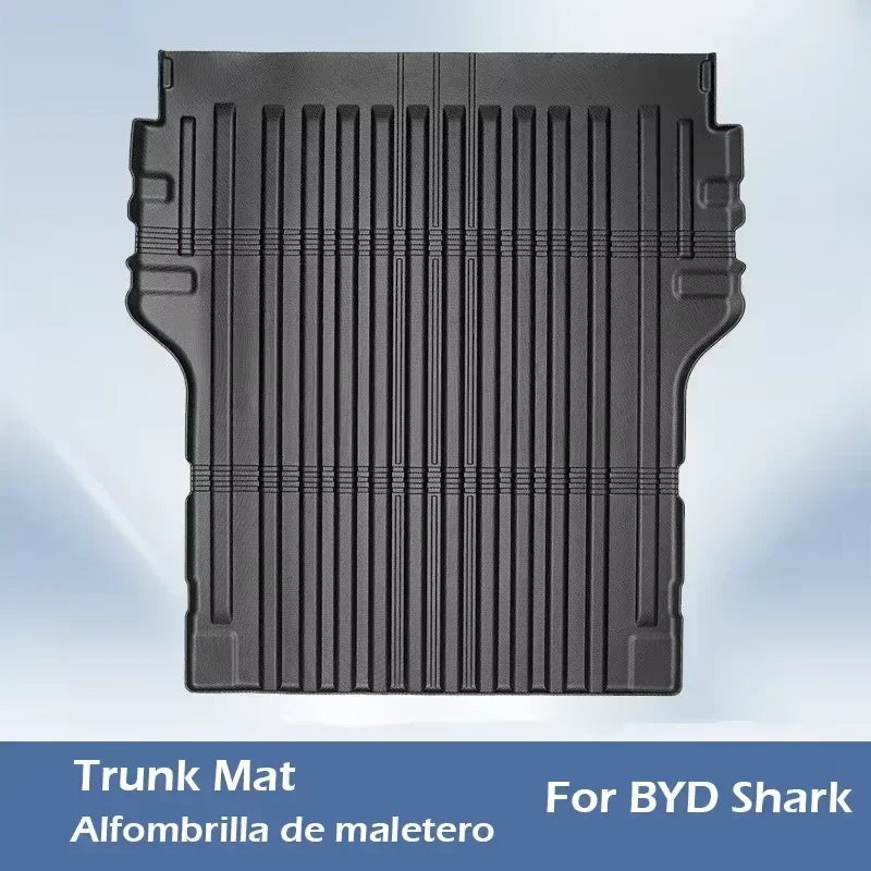 3D Foot Pad All-weather Material TPE Waterproof and Anti-slip Protective Pad Trunk Pad Cargo Pad for BYD Shark 2025 2024