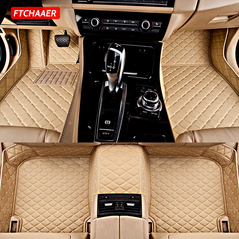 FTCHAAER Custom Car Floor Mats For Audi Etron Q4 e-tron Q5e-tron Auto Carpets Foot Coche Accessorie