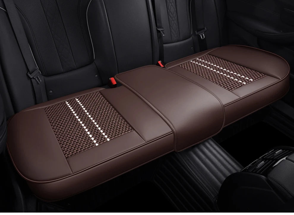 Leather Front Car Seat Protectors Covers Cushion Luxury Waterproof For i40 g30 nissan qashqai j10 kicks aveo byd sealion 6