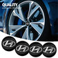4pcs Car Wheel Center Hub Cap Badge Logo Emblem Decal Sticker Styling for Hyundai Elantra Tucson Sonata Tucson Creta Kona IX35