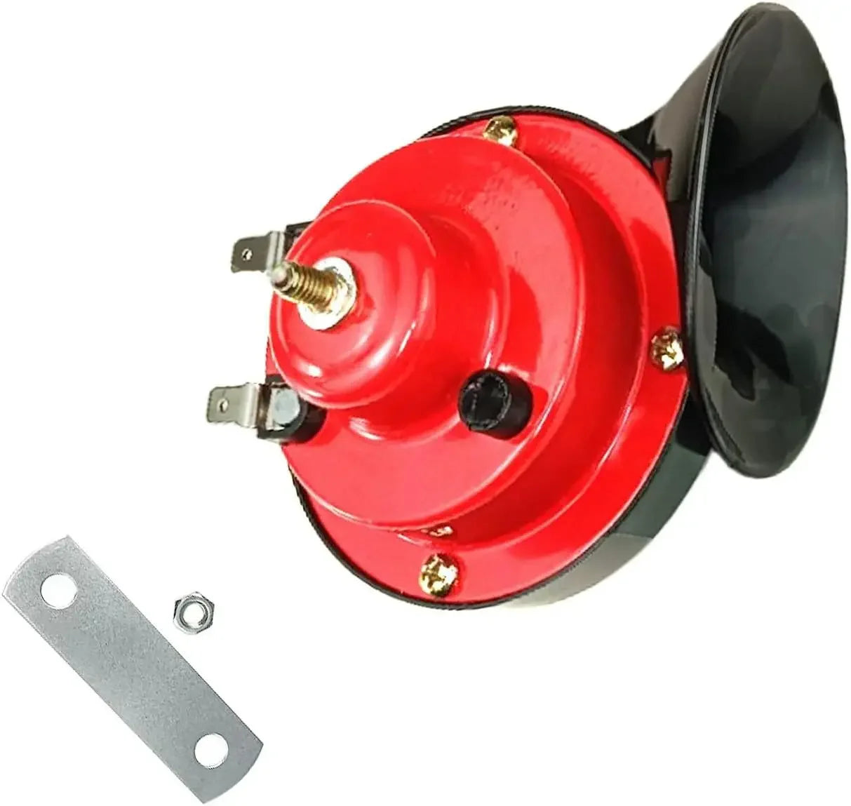 Double Trumpet Train Air Horn 12V 300DB Super Loud Waterproof Electric Snail Horn Kit for Pickup Truck Jeep Motorcycle Boat