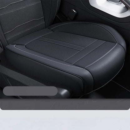 1PCS Nappa Leather Car Seat Cover Anti-Slip and Full Wrap Driver Car Seat Protector Mat Front Bottom Car Seat Cushion Cover