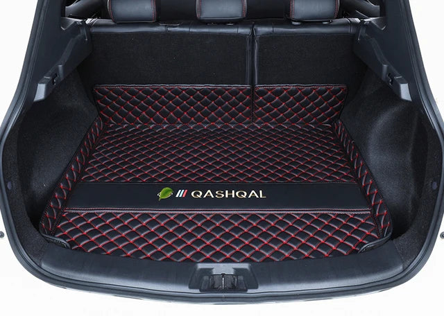 Leather Car Trunk Mats For Nissan Qashqai j11 2019 2020 2021 2022 Anti-Dirty Protector Tray Cargo Liner Accessories Styling F