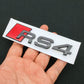 3D ABS RS3 RS4 RS5 RS6 RS7 RS8 Car Body Rear Trunk Emblem Decal Badge Sticker For Audi A3 S3 A4 S4 A5 A6 A7 S7 Auto Accessorie