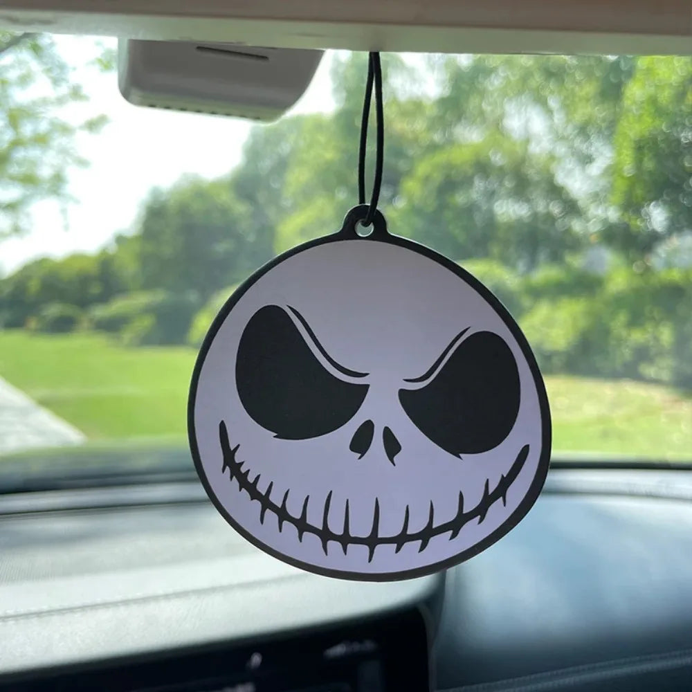 1pc Car Fragrance Car Supplies Aromatherapy Halloween Horror Devil Head Interior Decoration Pendant Car Accessories Interior