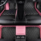 Custom Car Mats For Dacia Duster 2021~2023 Leather All Weather Waterproof Non-Slip Diamond Full Covered Personalized Black Red