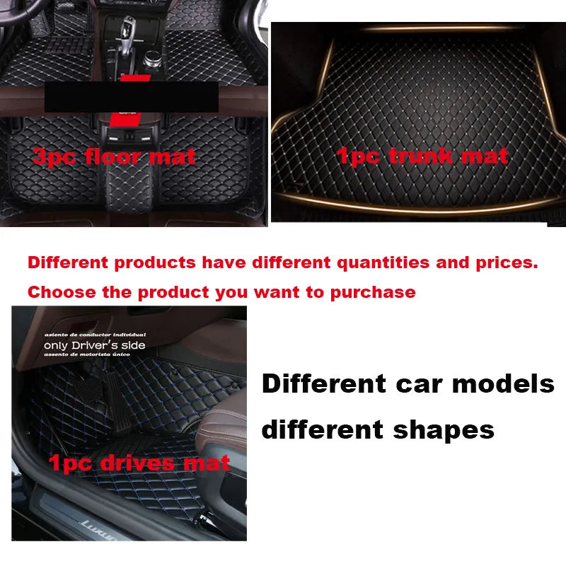 Car Floor Mat For Seat León 5F 2013~2019 Waterproof Tapete Automotivo Para Carro Car Mats Set Alfombra Para Auto Car Accessories