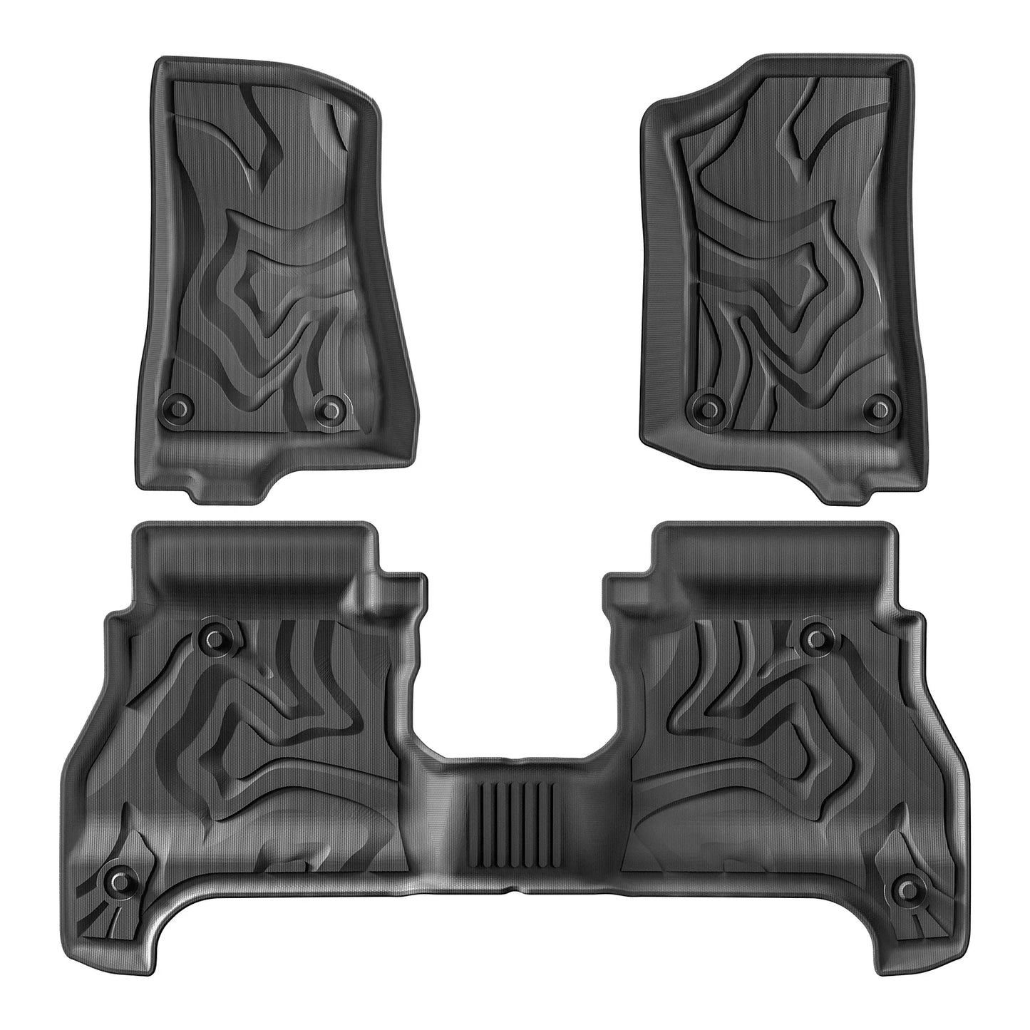 for Jeep Gladiator JT Pickup 2020-2024 Truck Bed Mat TPE 3D Floor Liner Truck Mat 5 Ft All Weather Black Left Rudder