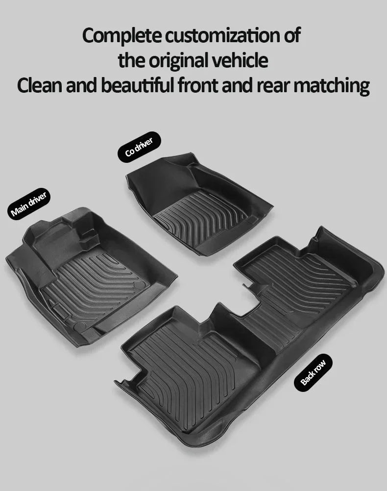 Car TPE Floor Mat For Great Wall GWM Haval F7 2024~2026 PHEV Dirt-resistant Carpet LHD Foot Pad Full Set Rug Tappeto Accessories