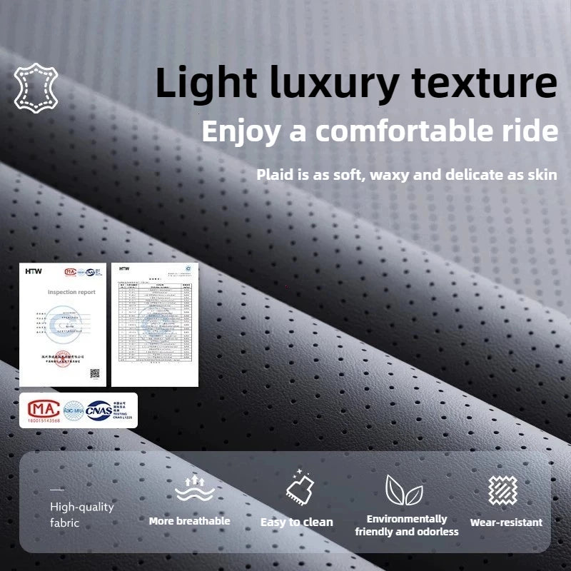 1PCS Nappa Leather Car Seat Cover Anti-Slip and Full Wrap Driver Car Seat Protector Mat Front Bottom Car Seat Cushion Cover